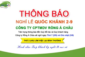 Thông báo nghỉ lễ Quốc khánh 2-9