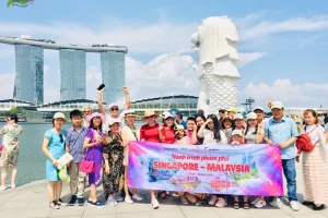 Kỷ niệm đoàn du lịch Singapore - Malaysia khởi hành 27-6-2019