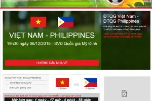 Vé trận bán kết AFF Cup 2018 Việt Nam - Philippines sẽ được bán online từ 10h sáng ngày 28/11