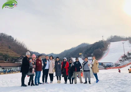 Kỷ niệm đoàn khám phá mùa đông Hàn Quốc khởi hành 12-12-2019
